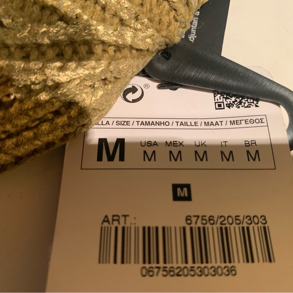 Zara Metallic Knit Hat - Picture 6 of 6